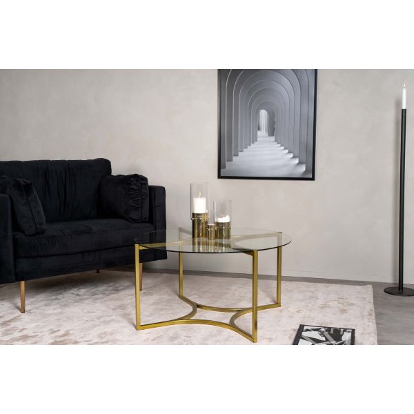 Table basse ronde en verre Kivik - FURNITURE FASHION