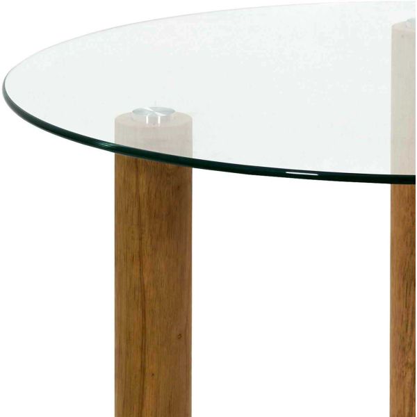 Table basse ronde en verre trempé - CMP-5233