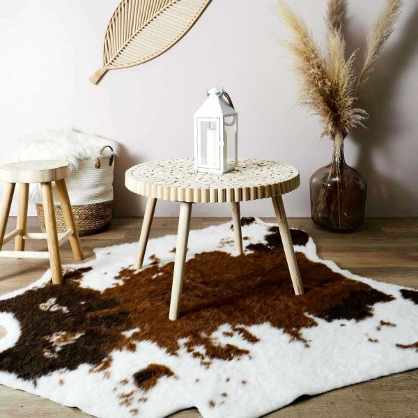 Table basse rondin en bois 60 cm - THE HOME DECO FACTORY