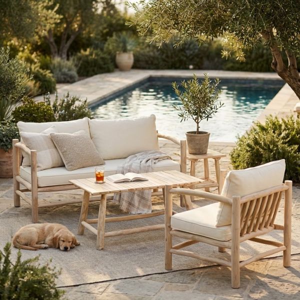 Table basse en teck naturel Arthur - AUB-4086