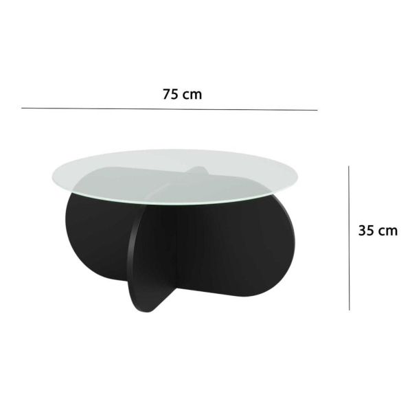 Table basse en verre Bubble - ASI-0583