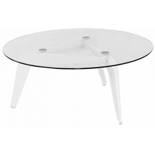 Table basse en verre Calder 96 cm