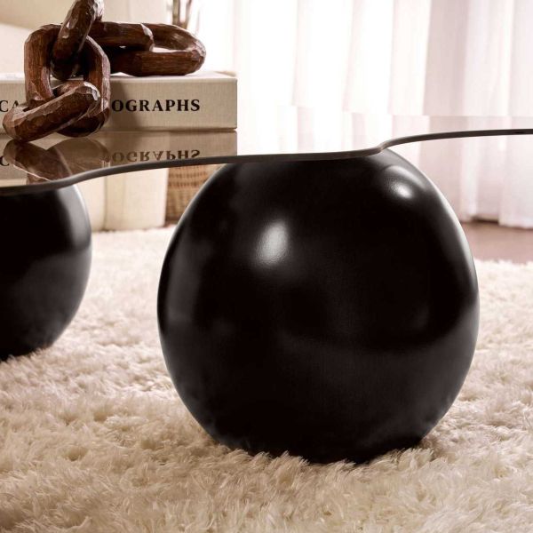 Table basse en verre 120 x 80 x 30 cm Noxa - 5