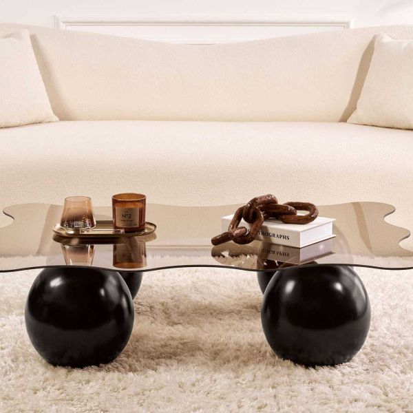 Table basse en verre 120 x 80 x 30 cm Noxa - 7