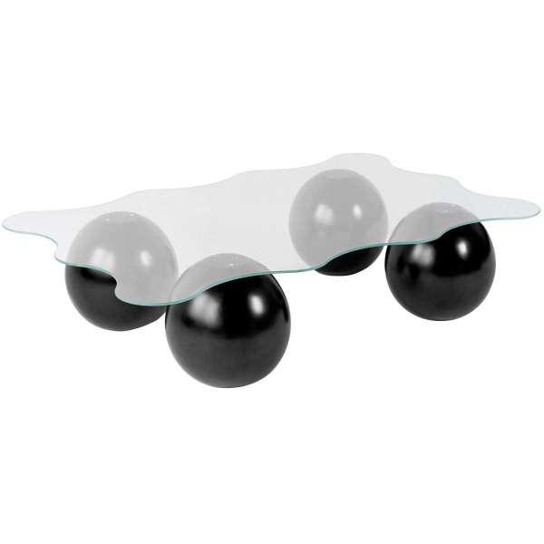 Table basse en verre 120 x 80 x 30 cm Noxa