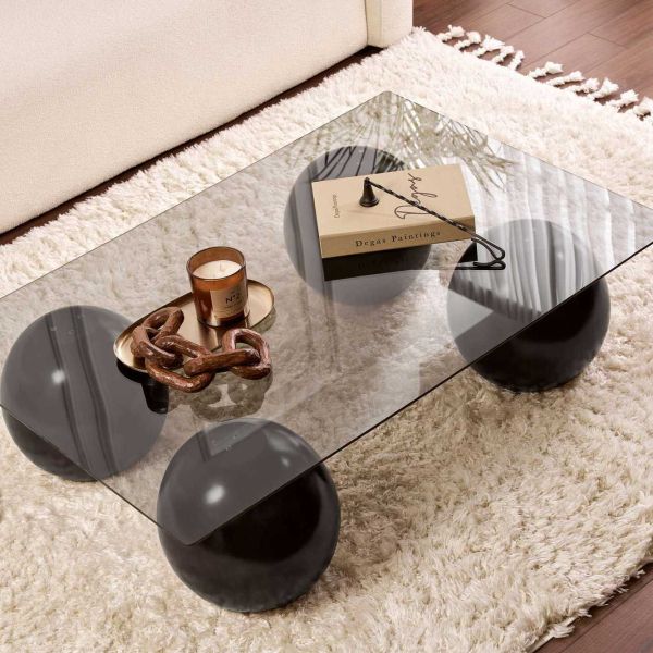 Table basse en verre 110 x 75 x 30 cm Sera - 6