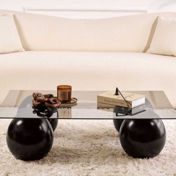 Table basse en verre 110 x 75 x 30 cm Sera - 7