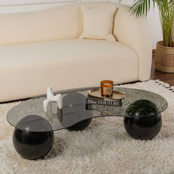 Table basse en verre 120 x 30 x 70 cm Sphere - 7
