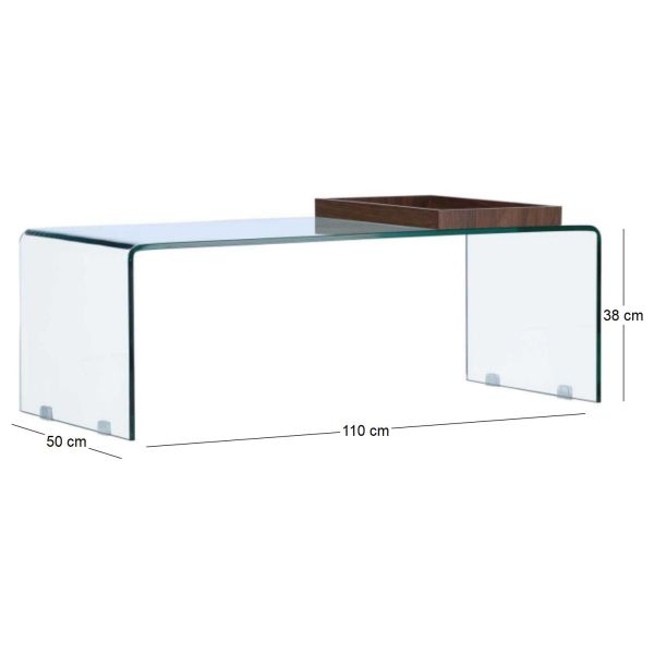 Table basse en verre Telemark - 8