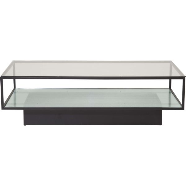 Table basse en verre et acier Maglehem - 369