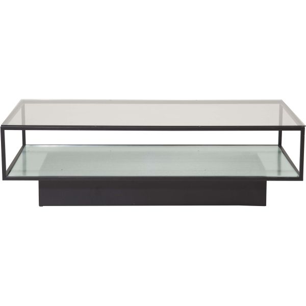 Table basse en verre et acier Maglehem - 359