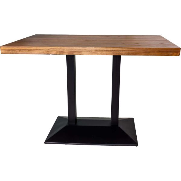Table bistrot double pied 110 x 60 x 75 cm - ANTIC LINE CRéATIONS