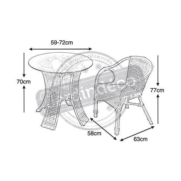 Table et chaise de jardin - AUBRY GASPARD