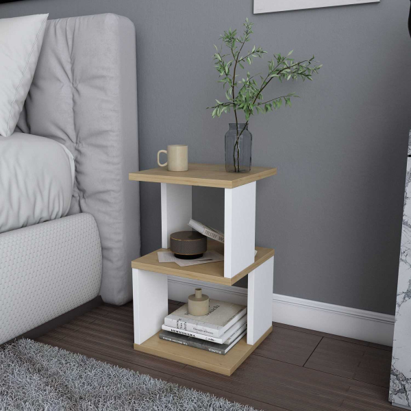 Table de chevet en aggloméré Carter - HANAH HOME