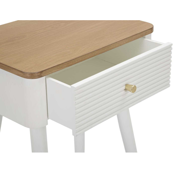 Table de chevet en bois de frêne Matera 45 x 32 x 62 cm - 7