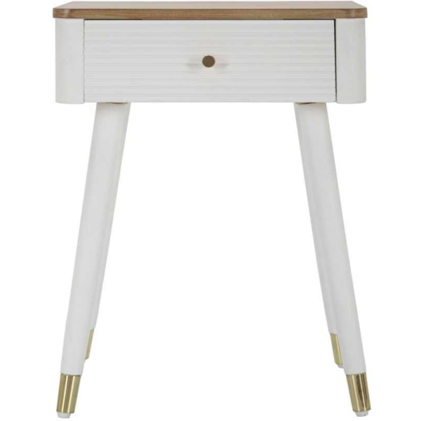 Table de chevet en bois de frêne Matera 45 x 32 x 62 cm - 5
