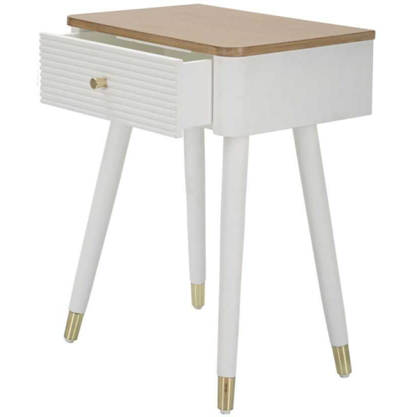 Table de chevet en bois de frêne Matera 45 x 32 x 62 cm - 6