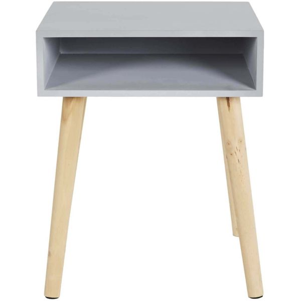 Table de chevet en bois niche colorée - CMP-4727