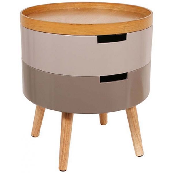 Table de chevet coffre 3 niveaux - CMP-1372