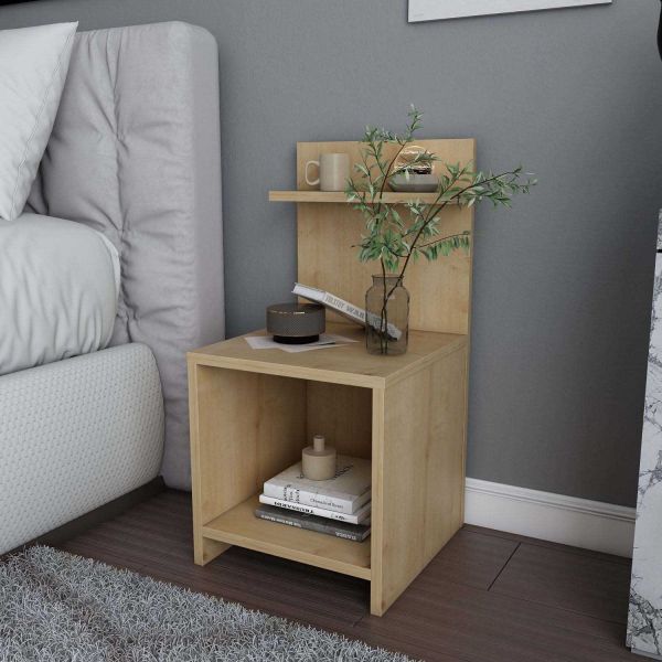Table de chevet avec étagère Ullman - HANAH HOME