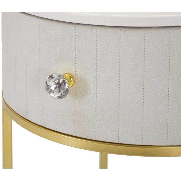 Table de chevet en métal Montpellier 42 x 48 cm - 6