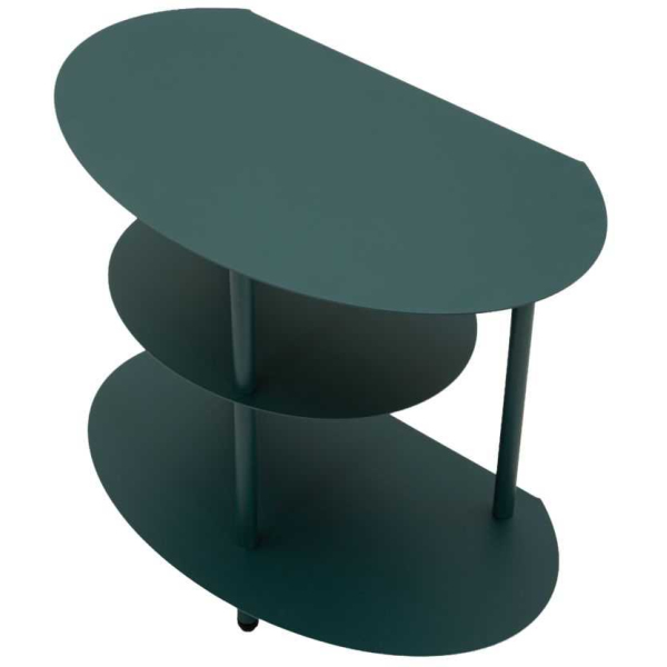 Table de chevet en métal Saturn 49.5 x 27.5 x 49.5 cm - 6
