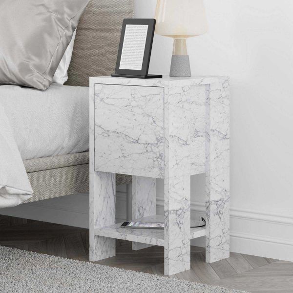 Table de chevet avec rangements Ema - HANAH HOME