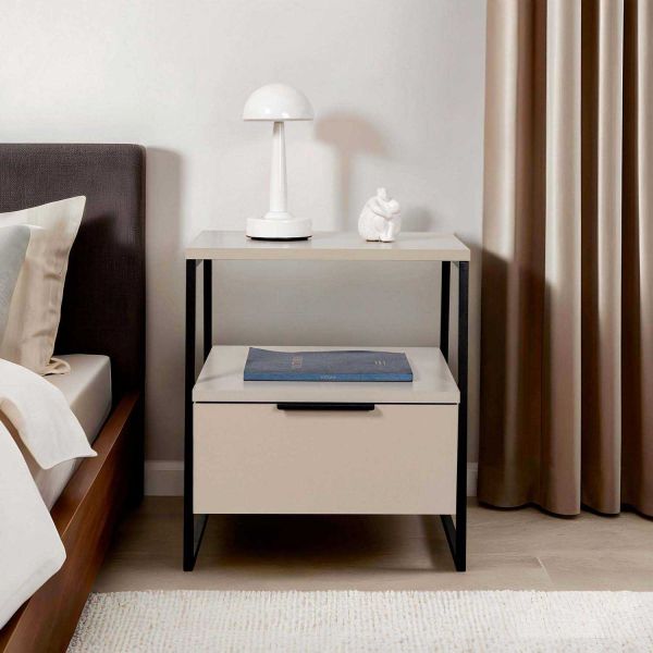 Table de chevet avec rangements Pal - HANAH HOME