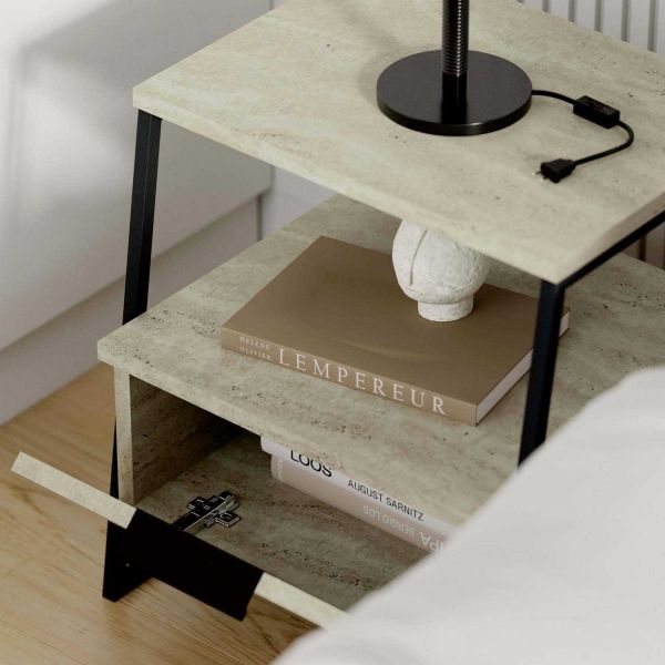 Table de chevet avec rangements Pal - ASI-1540