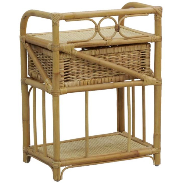 Table de chevet en rotin Madiun - 115