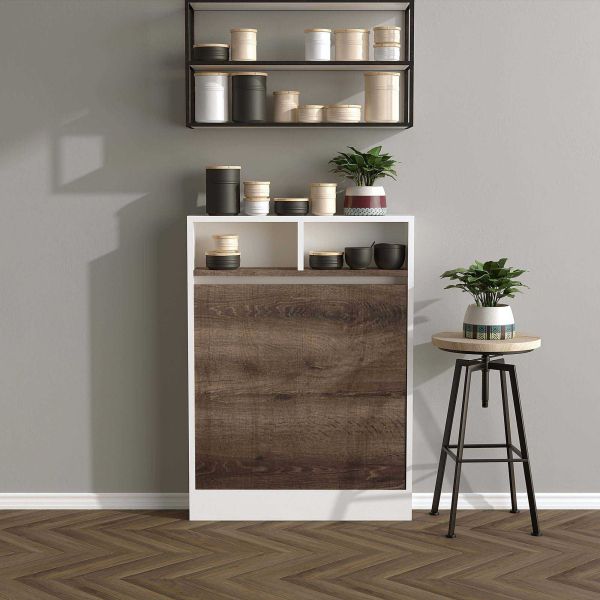 Table de cuisine pliante avec rangements Bracked - 7