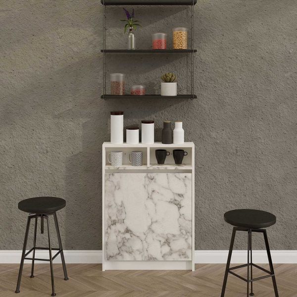 Table de cuisine pliante avec rangements Bracked - 99,90