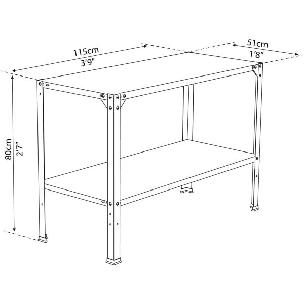 Table double de rempotage en acier - PAA-0187
