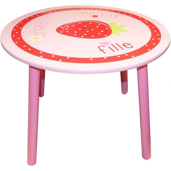 Table pour enfant Fraise