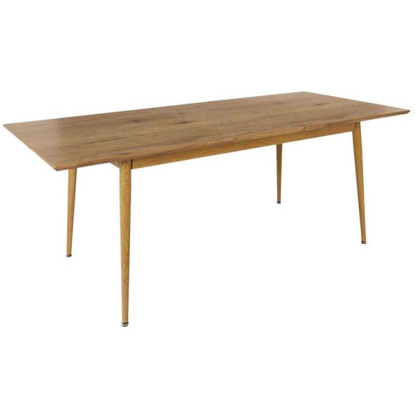 Table extensible en bois 160 x 200 cm Paxton