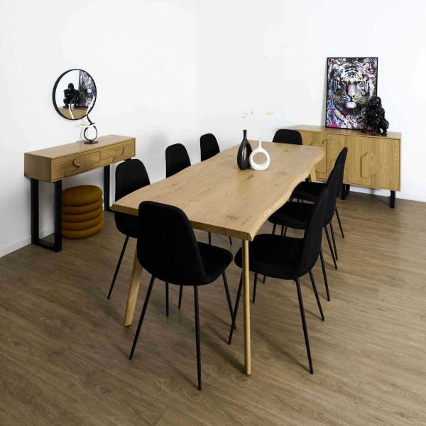 Table extensible en mdf 6 à 8 personnes Calypso - THE HOME DECO FACTORY