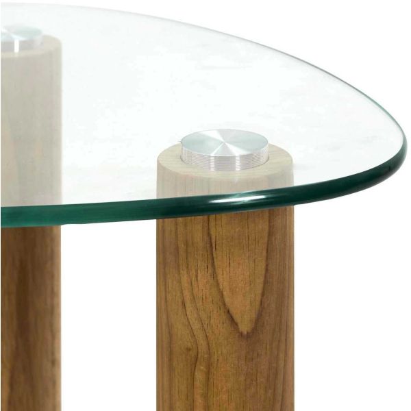 Table gigogne galet en verre trempé Clara (Lot de 2) - 5