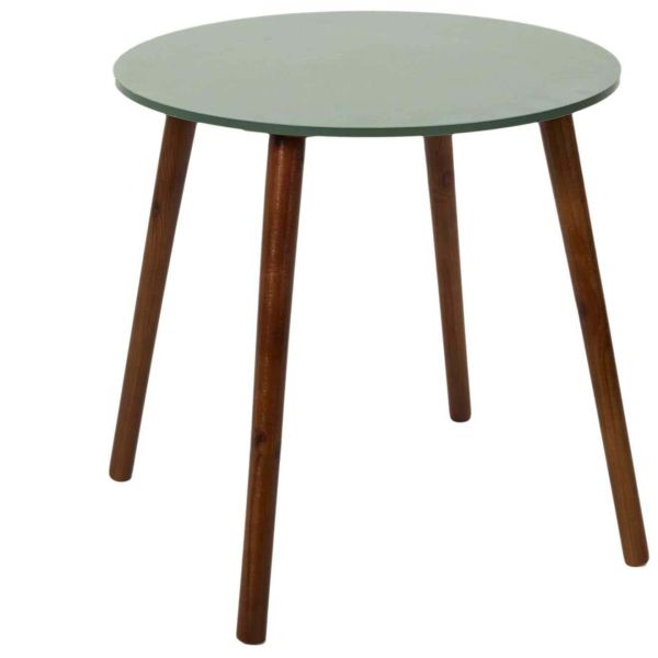 Table gigogne pieds en bois foncé (Lot de 2) - 5