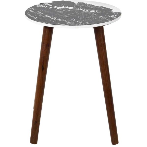 Table gigogne pieds en bois foncé (Lot de 2) - 6