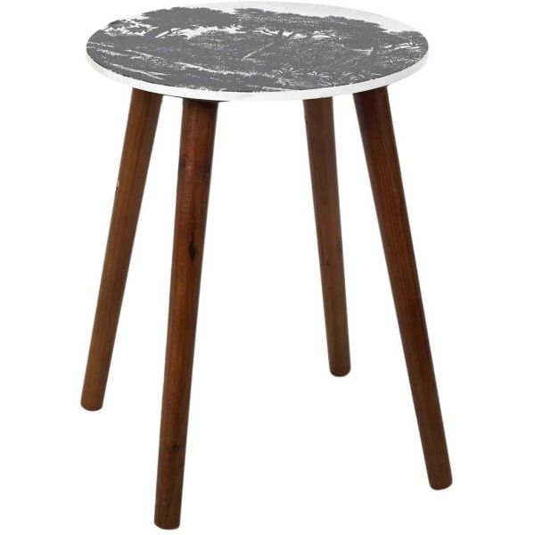 Table gigogne pieds en bois foncé (Lot de 2) - 7