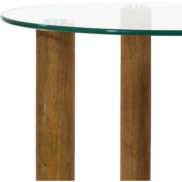 Table gigogne ronde en verre trempé Clara (Lot de 2) - 5