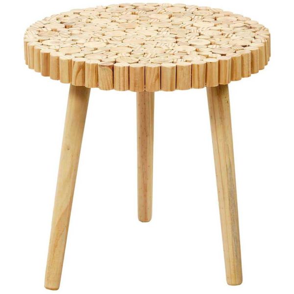 Table gigogne rondin en bois 40 cm - CMP-5249