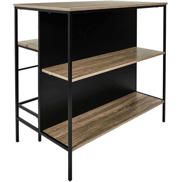 Table ilot en bois avec 2 tabourets Loka - 5