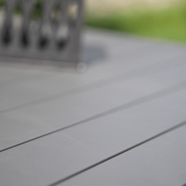 Table de jardin en aluminium anthracite avec rallonge automatique 240 à 300 cm Miami - 5