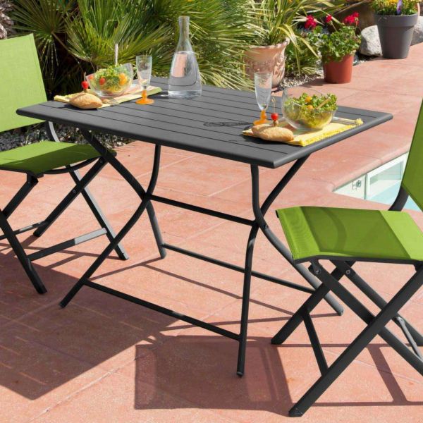 Table de jardin en aluminium 4 personnes Globe - PROLOISIRS