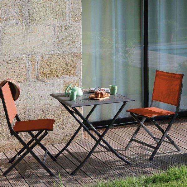 Table de jardin en aluminium 2 personnes Lorita - Alizé