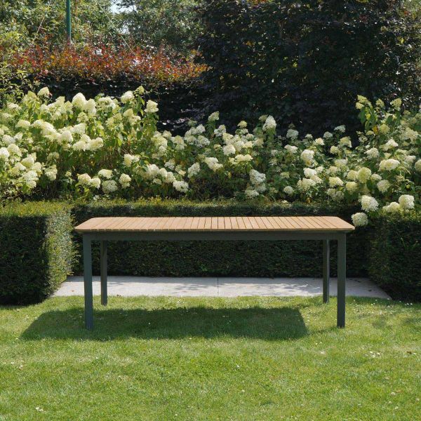 Table de jardin en aluminium et teck massif Piana - WILSA GARDEN