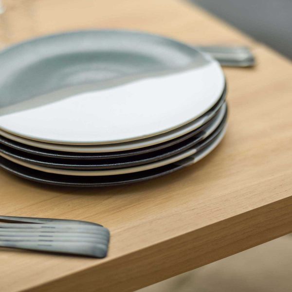 Table de jardin en aluminium et teck recyclé 10 personnes - 1259