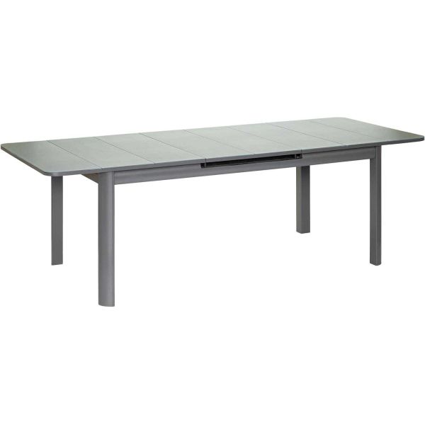 Table de jardin extensible en aluminium anthracite Milos - 799