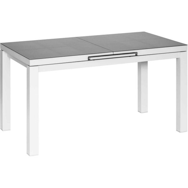 Table de jardin extensible en aluminium gris perle Ibiza - MOR-0203